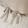 Bedding sets American Size Bowknot Lace Up Duvet Cover Set Queen Butterfly Bowtie twin King Blanket Comforter Covers Soft Cozy Bed Sets 230327