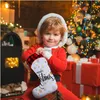 Sublimationsrohlinge Blank Santa Gnome Weihnachtsstrümpfe Weihnachten Hängende Socken für Zuhause Kamin Baum Dekor Drop Lieferung 2 Dh3Xv
