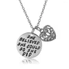 Chains Family Love Hollow Heart Mother's Daughter Dogs Paws Print Chain Charm Pendant Necklace Jewelry Grandma Gift Women Choker Collar