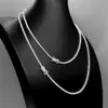 Zuanfa 2mm Sterling Silver S925 D Color VVS Hip Hop Tennis Necklace Moissanite Chain