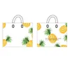 Presentförpackning 50 st ananasplastpåsar förtjockade och hållbar förvaringskluftförpackningspåse med handtagsgodispackning