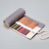 Pencil Bags 72 Holes Large Organizer School Supplies Solid Color Pencil Cases Aesthetic Stationery Art Sketch Scholar Kit 230327