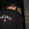 Moletom moletons masculinos Noah, camiseta de manga longa da geração precoce, Chen Guanxi Yu Wenle Casal Sweater Sweater Moda T230327