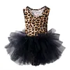 Girl's Dresses Leopard Girls Tutu Dress Summer Mesh Kids Ballet Performance Costume For Girl New Baby Toddler Children Princess Clothing