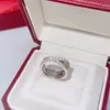 Anelli di designer di lusso per donne raffinate fatturazione personalità oro e argento coppia regalo anello di regalo anello grande marca anello diamantato ad alta qualità di alta qualità