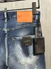 Designer Classic Fashion Man Shorts Jeans Hip Hop Rock Moto Herren Casual Design Zerrissene Jeans Distressed Skinny Denim Biker D9825-1