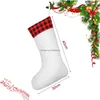 Sublimationsrohlinge Blank Santa Gnome Weihnachtsstrümpfe Weihnachten Hängende Socken für Zuhause Kamin Baum Dekor Drop Lieferung 2 Dh3Xv