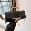 الأكياس المسائية للمرأة الأوروبية حقيبة يد Odile Pattern Party Bag Bag Pochette Female Evening Metal مقبض مقبض الأكياس J230327