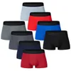 Underbyxor 7st/Lot grossist Sexigt modemärke Bomullsboxare Briper Man Underwear For Man Trunk Men's Panties Set 230327