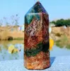 Other Home Decor Natural high quality Marine jasper quartz crystal wand Reiki healing household furnishings 230327