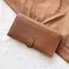 Portefeuilles echt lederen lange portemonnee unisex luxe ontwerp koehide portemonnee beroemde merk telefoontel tas mode mode dames koppeling geldtas g230327