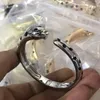 Luxury Panthere Armband Bangle 316l Titanium Charms Armband Bangles Söta silver Rose Gold Rostfritt stål Designer Parsmycken gåva