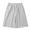 Shorts masculinos shorts casuais retos homens roupas de verão coreano cor de grande tamanho sólido cor simples amarração de galo de gado de solteiro shorts shorts 230327