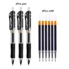 ПК Гель -ручки заполняют канцелярские товары, kawaii пишут черные/красные/синие чернила 0,5 мм Blue Ballpoint Pen Office School Supplies