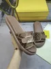 2022 Luxury Sandals Women's Slippers Men's Slide Leather Sandals Women's Hook and Loop Casual Shoes 35-45, with Box and Dust Bag
