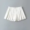 Spódnice Czarne mini spódnice dla kobiet Y2K Ubrania Koreańska moda plisowana S Fall Tennis Preppy White 230327
