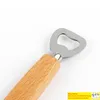 Kitchen Bottle Opener Tools Wooden Handle Beer Bar Tools Soda Beer Bottle Cap Wine Bottle Opener Tool