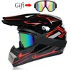 Casques de moto Casque de motard DH Racing Montagne de descente tout-terrain Convient aux enfants avec lunettes