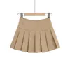 Skirts Summer High Waisted Skirts Womens Sexy Mini Skirts with Shorts Vintage Pleated Skirt White Korean Tennis Skirts Black Khaki 230327