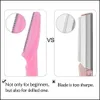 Wenkbrauwgereedschappen Trimmer Razor Women Face Eye Brow Shaver Blades voor cosmetische schoonheidsmake -uphulpmiddelen Gezondheid accessoires