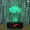 2023 LED Gadget Night Light Luminous 3D Small Night Light Creative Gift LED Wireless USB Tablellampa Färgglad fjärrkontroll