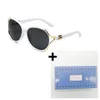 2023 TOP Óculos de sol de luxo lentes Polaroid Designer feminino Men Goggle óculos sênior para mulheres Óculos de óculos de metal vintage de metal com caixa G3531