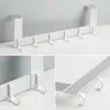 Hooks Rails Door Coat Hook Hållbar aluminiumlegeringskläder för 3545 mm tjock hängare hängande rockar hattar rack sovrum arrangör 230327