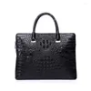 Briefcases Men Cowhide Business Briefcase Large Capacity Luxury Messenger Handbag High Quality Fashion Cozy Computer Laptop Bag Leather