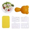 Sushi gereedschap schattige kat sushi nori rijst schimmel hondenbeer konijn panda rijst embossing mallen bento san decoratie snijder onigiri maker mallen 230327