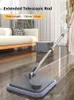 Mops Joybos Spin Mop with Bucket Hand Free Squeeze Mop Automatic Separation Flat Mops Floor Cleaning with Washable Microfiber Pads 230327