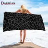 Toalha Darmian 2023 Trend Leopard Bath Bath Comfort Comfort Soft Beach Absorvente Cabelo de rosto de rosto Rápido Toalhas secas TOALLA