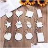 Sublimazione Blanks Blank Keychains Mdf Board Straps Portachiavi Tag Heat Transfer Star House Clouth Shaped Fai da te Doublesided Dh1L7