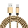 كابل نايلون مضفر 1m 3ft 2m 6ft 3m 10ft Type C Micro Usb Data Charging Cables For Samsung Smartphone