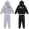 Men's T Shirts 2023 Brand TRAPSTAR Printed Sportswear Men 16 Colors Warm Two Pieces Set Loose Hoodie Sweatshirt Pants Tidal flow design 662ess