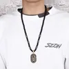 HIPHOP GOLD BLACK LION HEAD PENDANT NECKLACE MEN MEN BEADSチェーンステンレススチールラッパージュエリーマンBijouxサプライヤー