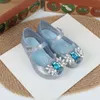 Sandals Mini Girl's Fashion Princess Soft Sole Diamond Sandalen Ademend niet-slippery hoogwaardige Jelly Beach Shoes HMI094 W0327