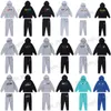 Erkek Trailtsits Trapstar Rainbow Gradient Mektubu Kaplan Kafası Nakış Hoodie Uzun Pantolon Spor Guard Pants Jogging Seti T230327