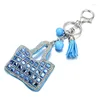 Porte-clés sac chanceux cristal strass porte-clés porte-clés porte-monnaie pour voiture cadeau de noël bijoux Llaveros