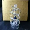 Hookahs Multi-layer Hookah Pot, Groothandel Glass Bongs, Oil Burner Glazen waterleidingen, rookpijp