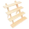 Objets décoratifs Figurines 1 échelle présentoir support à bijoux en bois support détachable 4 couches 3 couches montrant support de boucles d'oreilles 230327