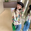 Kids Shirts Girls Cute Cartoon Blouse Casual Spring Autumn Fashion Long Top 37Y Allmatch Clothes Children Costumes 230327