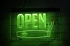 LS0629 LED Strip Lights Sign Open Sigaren Shop Smoking Bar 3D Gravure Gratis ontwerp Groothandel Retail