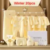 Pajamas born Baby Clothing 15171820 Pieces03Months 100Cotton Kids Clothes Suit Unisex Infant Boys Girls Set 230327