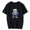 Herr t-skjortor spel Undertale Skull Brother Sans tryckt korta ärm tees o-hals 2023 t-shirt män/manliga sommartoppar