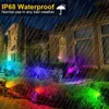 Lampes de pelouse LED Lumières RVB Étanche Paysage Projecteurs Changement de Couleur Jardin Télécommande IP68 Lumière Voie Extérieure