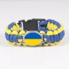 Cazibe bilezikler moda takı ukrayna ülke ulusal bilezik bayrağı anahtarlık kolye kolkukları saplama küpe kulak klip