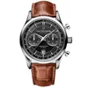 Carlf Wrist for Men 2023 Mens Watches All Dials Work Quartz Watch High Quality Top Brand Chronograph Clock Fashion FLY BACK Leather Strap