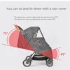 Stroller Parts & Accessories Est!!! Baby Rain Cover HD Protective Film Windshield Pure Cotton Warm And Cold