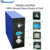 2023 NEW 280Ah Lifepo4 Battery Grade A Rechargable Battery 12V 24V 48V DIY Solar System Electric EU US Tax Free With Busbars