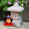 Garden Decorations Decoration Zen Ornaments Solar Powered Accessories Tower Statue Stone Pagoda Lantern Lanterns Lamp 230327